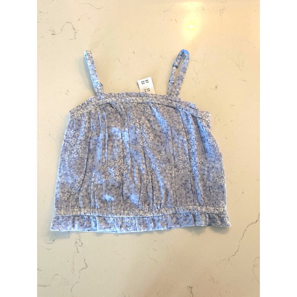 Abercrombie & Fitch White Blue Tank Top Size 13/14 NWT